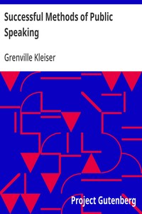 Cover of Successful Methods of Public Speaking