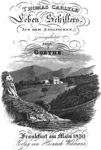 Cover of [Einleitung zu:] Thomas Carlyle, Leben Schillers