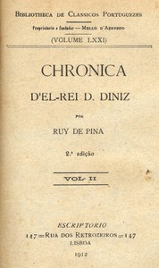 Cover of Chronica d'el rei D. Diniz (Vol. II)