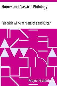 Cover of Homer and Classical Philology