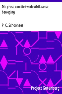 Cover of Die prosa van die twede Afrikaanse beweging