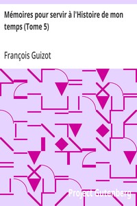 Cover of Mémoires pour servir à l'Histoire de mon temps (Tome 5)