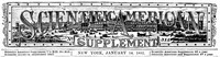 Cover of Scientific American Supplement, No. 315, January 14, 1882