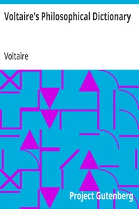 Cover of Voltaire's Philosophical Dictionary