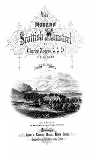 Cover of The Modern Scottish Minstrel, Volume 2. The Songs of Scotland of the Past Half Century