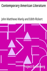 Cover of Contemporary American Literature Bibliographies and Study Outlines