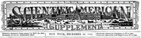 Cover of Scientific American Supplement, No. 365, December 30, 1882