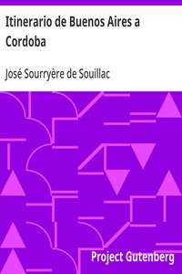 Cover of Itinerario de Buenos Aires a Cordoba