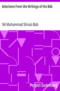 Cover of Selections From the Writings of the Báb