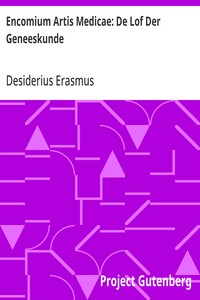 Cover of Encomium Artis Medicae: De Lof Der Geneeskunde