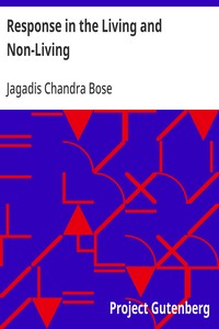 Cover of Response in the Living and Non-Living