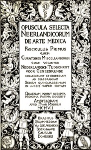 Cover of Opuscula Selecta Neerlandicorum Nederlandsch Tijdschrift voor Geneeskunde