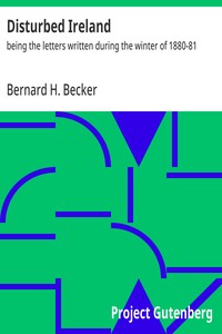 Cover of Disturbed Ireland : $b being the letters written during the winter of 1880-81
