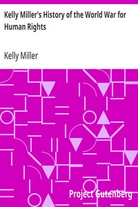 Cover of Kelly Miller's History of the World War for Human Rights