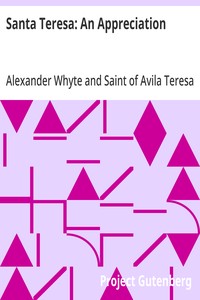 Cover of Santa Teresa: An Appreciation With Some of the Best Passages of the Saint's Writings
