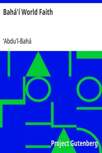 Cover of Bahá'í World Faith