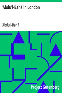Cover of ‘Abdu'l-Bahá in London