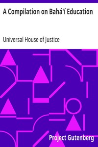 Cover of A Compilation on Bahá'í Education