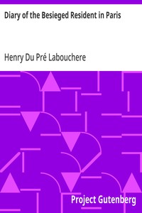 Cover of Diary of the Besieged Resident in Paris