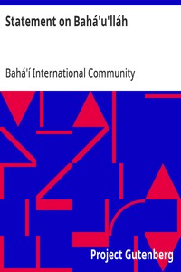 Cover of Statement on Bahá'u'lláh