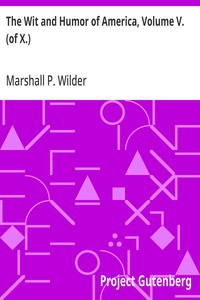 Cover of The Wit and Humor of America, Volume V. (of X.)