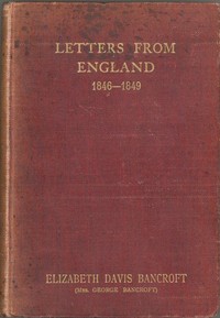 Cover of Letters from England, 1846-1849