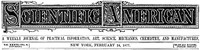 Cover of Scientific American, Volume XXXVI., No. 8, February 24, 1877 A Weekly Journal of Practical Information, Art, Science, Mechanics, Chemistry, and Manufactures.