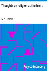 Cover of Thoughts on religion at the front
