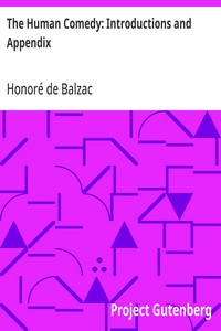 Cover of The Human Comedy: Introductions and Appendix