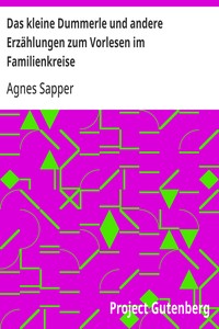 Cover of Das kleine Dummerle und andere Erzählungen zum Vorlesen im Familienkreise