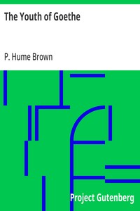 Cover of The Youth of Goethe