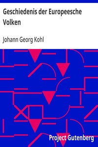 Cover of Geschiedenis der Europeesche Volken