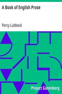 Cover of A Book of English Prose Part II, Arranged for Secondary and High Schools