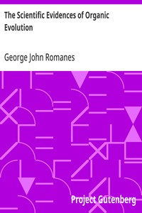 Cover of The Scientific Evidences of Organic Evolution