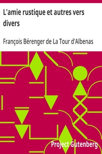 Cover of L'amie rustique et autres vers divers