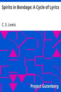 Cover of Spirits in Bondage: A Cycle of Lyrics