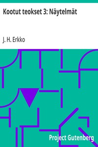 Cover of Kootut teokset 3: Näytelmät