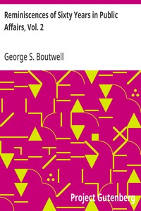 Cover of Reminiscences of Sixty Years in Public Affairs, Vol. 2