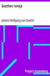 Cover of Goethen runoja
