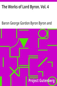 Cover of The Works of Lord Byron. Vol. 4