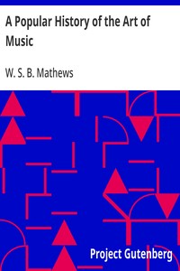 Cover of A Popular History of the Art of Music From the Earliest Times Until the Present