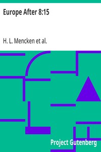 Cover of Europe After 8:15
