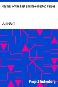 Cover of Rhymes of the East and Re-collected Verses