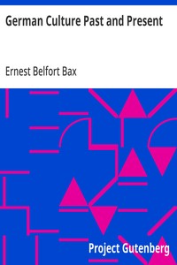 Cover of German Culture Past and Present