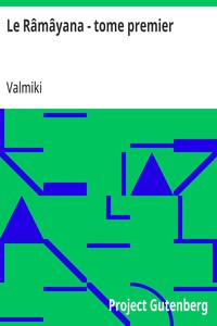 Cover of Le Râmâyana - tome premier Poème sanscrit de Valmiky