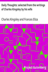 Cover of Daily Thoughts: selected from the writings of Charles Kingsley by his wife