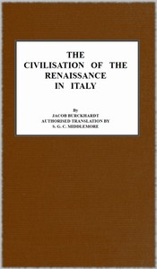 غلاف The Civilisation of the Renaissance in Italy