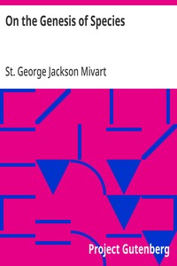 Cover of On the Genesis of Species