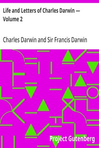 Cover of Life and Letters of Charles Darwin — Volume 2