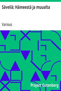 Cover of Säveliä: Hämeestä ja muualta